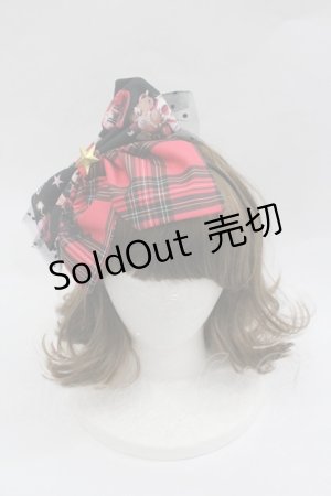 画像: Royal Princess Alice / Skull Psycho Strawberryカチューシャ  黒ｘ赤 I-26-01-18-113-LO-AC-SA-ZI