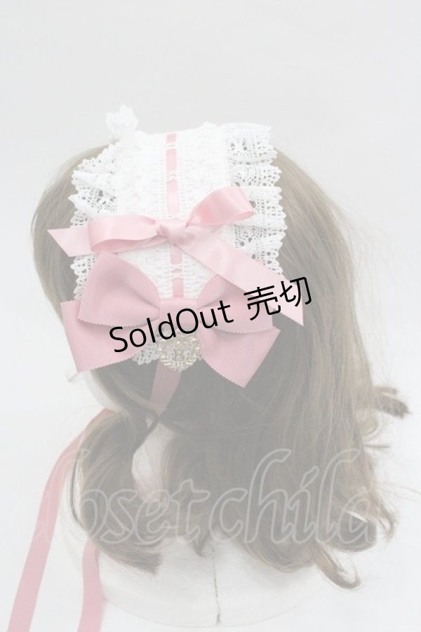 画像2: BABY,THE STARS SHINE BRIGHT / プリンセスドロップヘッドドレス  ピンクＸ白 I-26-01-18-114-BA-AC-SA-ZI (2)