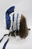 画像2: BABY,THE STARS SHINE BRIGHT / Rose Lace Rococoボンネット  ネイビー I-26-01-18-116-BA-AC-SA-ZI (2)