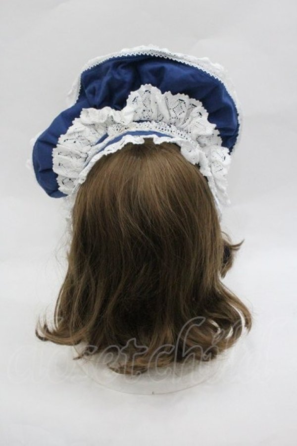 画像3: BABY,THE STARS SHINE BRIGHT / Rose Lace Rococoボンネット  ネイビー I-26-01-18-116-BA-AC-SA-ZI (3)