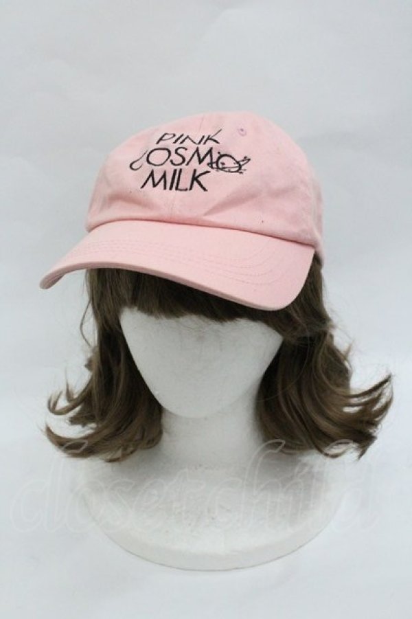 画像1: MILK / PINK COSMO CAP  ピンクＸ黒 I-26-01-18-119-ML-AC-SA-ZI (1)