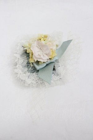 画像: The Memory of lily（海外ロリータブランド） / クリップ  白ｘサックス I-26-01-18-121-0-AC-SA-ZI