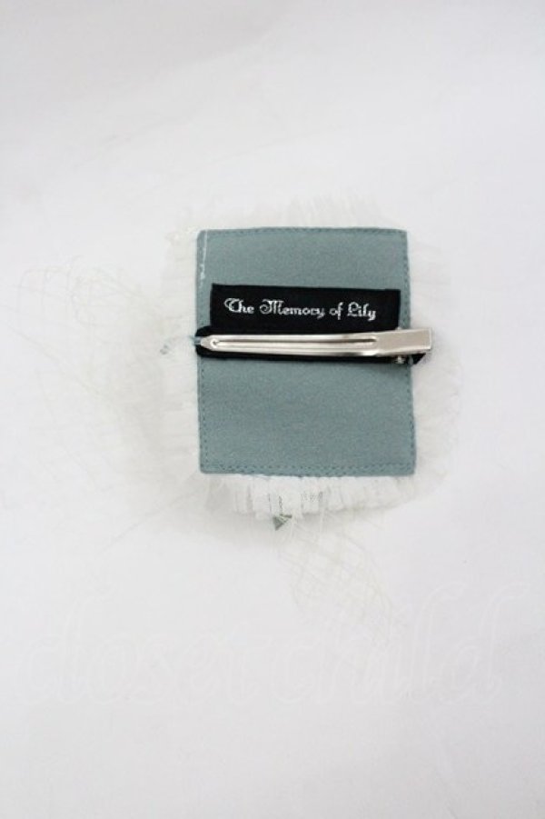 画像2: The Memory of lily（海外ロリータブランド） / クリップ  白ｘサックス I-26-01-18-121-0-AC-SA-ZI (2)