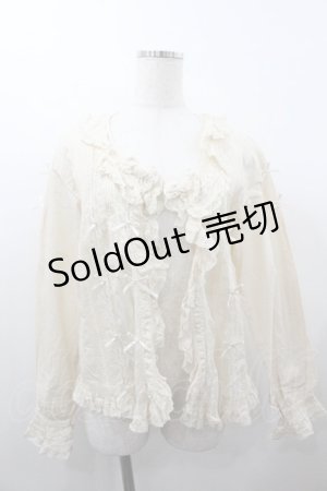 画像: PINK HOUSE / レース&ミニリボンオーバーブラウス  キナリ I-26-01-18-019-LO-BL-SA-ZI