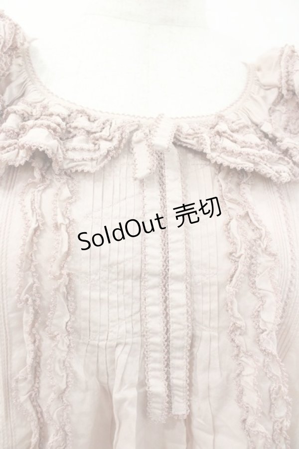 画像3: PINK HOUSE / ピコフリルプルブラウス  ピンク I-26-01-18-024-LO-BL-SA-ZI (3)