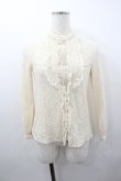 画像1: axes femme / 総レースブラウス  生成り I-26-01-18-004-AX-BL-SA-ZI (1)