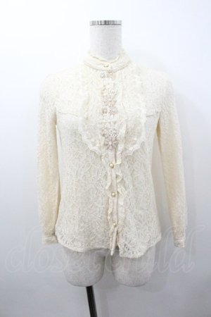 画像: axes femme / 総レースブラウス  生成り I-26-01-18-004-AX-BL-SA-ZI