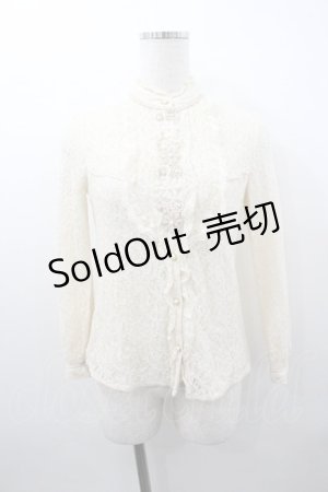 画像: axes femme / 総レースブラウス  生成り I-26-01-18-004-AX-BL-SA-ZI