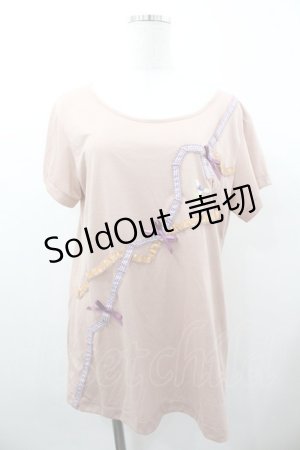 画像: Toi et Bonbon / ハートリボン&うさぎptTシャツ  ピンク I-26-01-18-030-LO-TS-SA-ZI