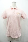 画像1: PINK HOUSE / ロゴベア刺繍半袖ポロシャツ  ピンク I-26-01-18-033-LO-TO-SA-ZI (1)