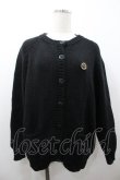 画像1: PINK HOUSE / まるワッペンニットカーディガン  黒 I-26-01-18-035-LO-TO-SA-ZI (1)