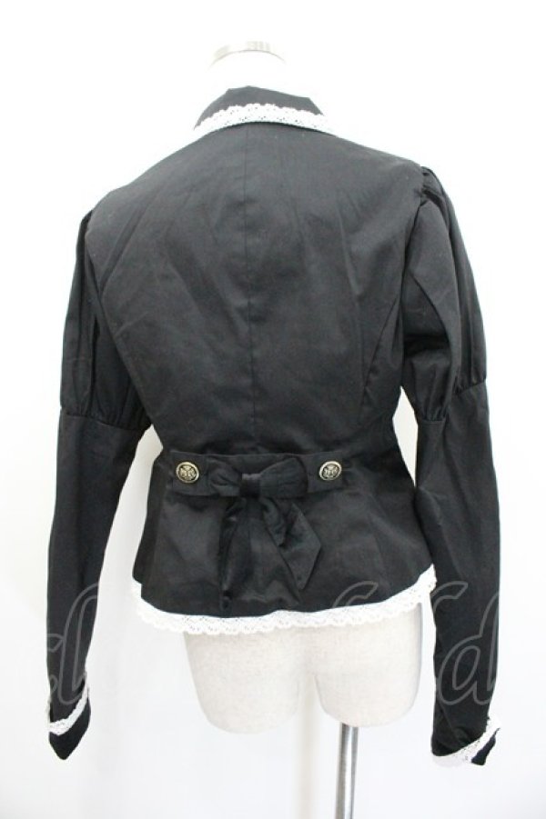 画像3: Eri Aino's collaboration / TT*AINツイルベロアジャケット LL 黒Ｘ白 I-26-01-20-037-EL-JA-SA-ZI (3)