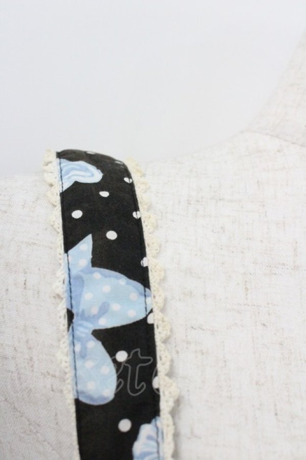 画像2: Angelic Pretty / オリジナル柄ジャンパースカート(2010年福袋)  ブラック I-26-01-20-038-AP-OP-SA-ZI (2)