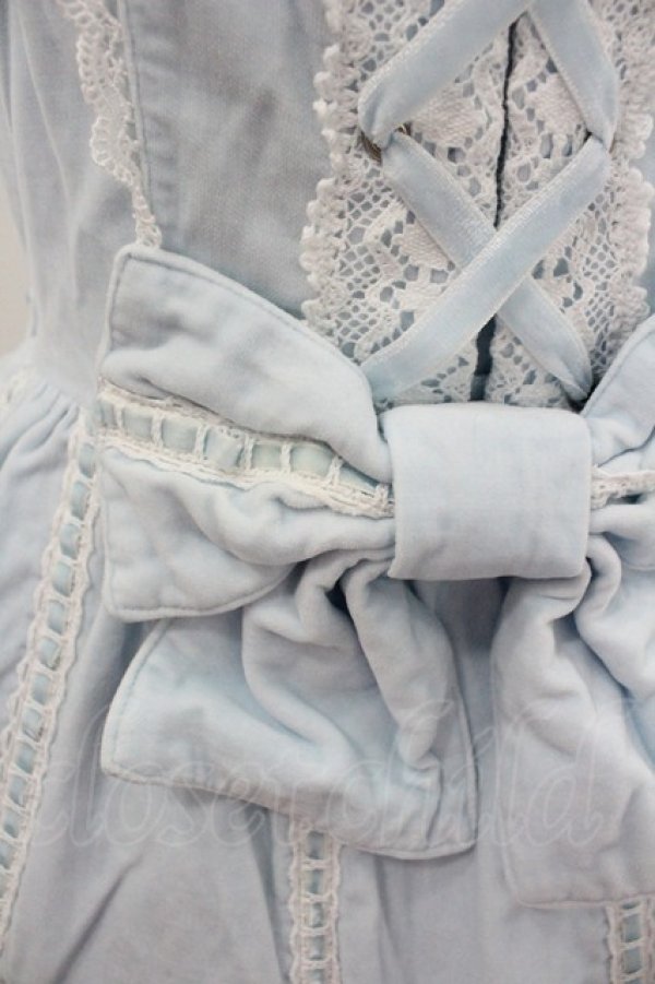 画像2: Angelic Pretty /  鳥かごジャンパースカート  サックス I-26-01-20-039-AP-OP-SA-ZI (2)