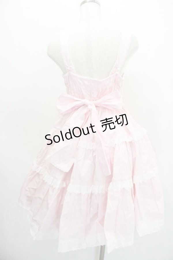 画像3: Angelic Pretty / 肩リボンジャンパースカート  ピンク I-26-01-20-044-AP-OP-SA-ZI (3)