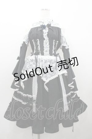 画像: ALICE and the PIRATES / Wicked Rose Princess~薔薇の魔法~ワンピース  黒 I-26-01-20-047-PA-OP-SA-ZI