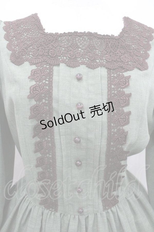 画像2: Innocent World / イザベラワンピース L グリーン I-26-01-20-048-IW-OP-AS-ZI (2)