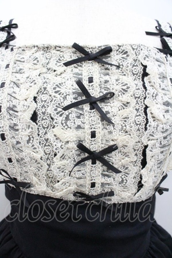 画像3: Innocent World / ブリューエットジャンパースカート  黒 I-26-01-20-049-IW-OP-SA-ZI (3)