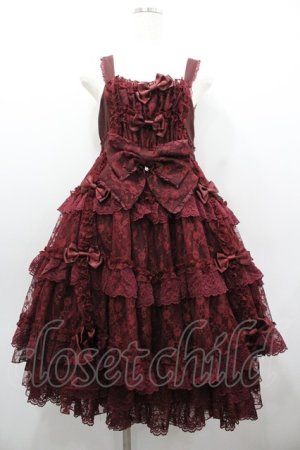 画像: metamorphose / 【プラスサイズ】追憶の姫君ジャンパースカート  ボルドー I-26-01-20-050-ME-OP-SA-ZI