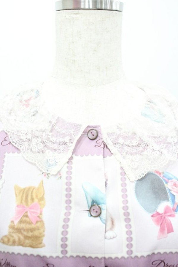 画像3: Emily Temple cute / Kitten Stamp Collectionロングワンピース  ラベンダー I-26-01-20-052-ET-OP-AS-ZI (3)