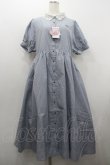 画像1: m petit by misako / ストライプワンピース LL 中青 I-26-01-20-061-LO-OP-SA-ZI (1)