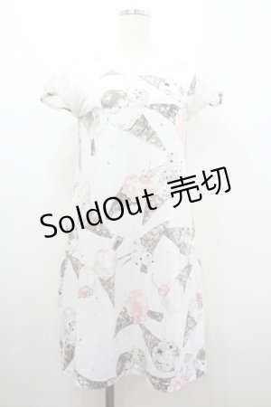 画像: MILK / ICE CREAMワンピース  白Ｘ黒 I-26-01-20-065-ML-OP-SA-ZI