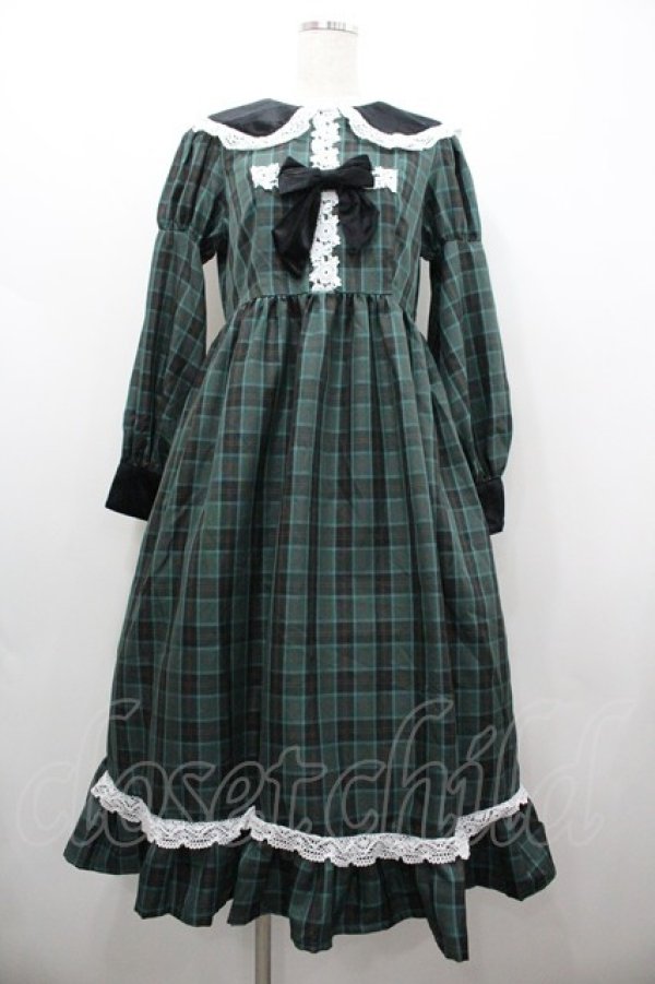 画像1: Eri Aino's collaboration / シャーロットの水曜日 ワンピース L グリーン I-26-01-20-067-EL-TO-SA-ZI (1)