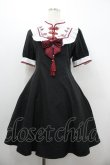 画像1: Amavel / 華手毬のチャイナシックワンピース  黒Ｘ白Ｘ赤 I-26-01-20-071-CA-OP-SA-ZI (1)