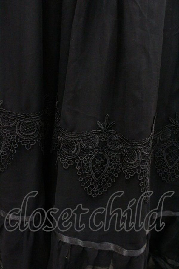 画像4: Triple fortune / シフォンロングワンピース  黒 I-26-01-20-074-EL-OP-SA-ZI (4)