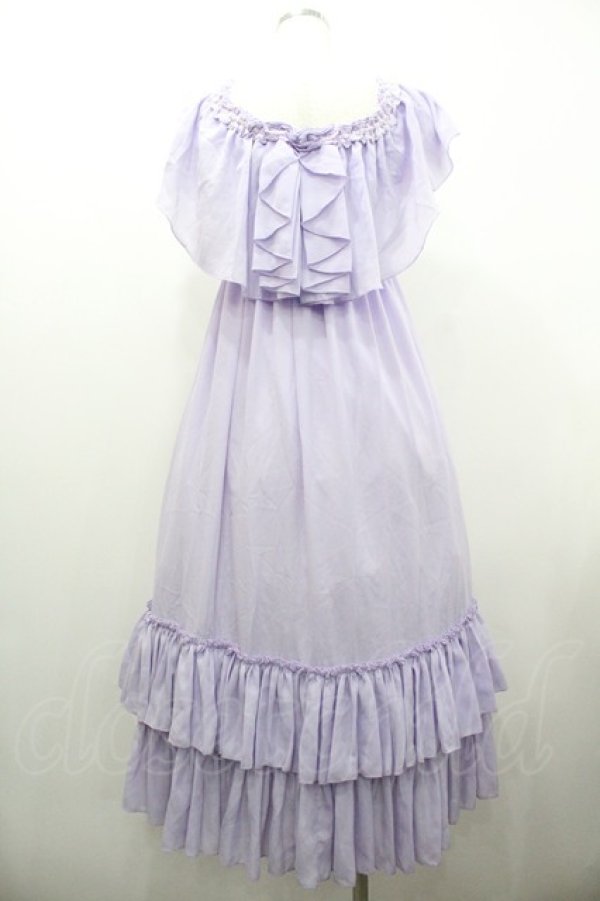 画像2: ATELIER PIERROT / ailes de l'ange Dress  ラベンダー I-26-01-20-075-EL-OP-SA-ZI (2)