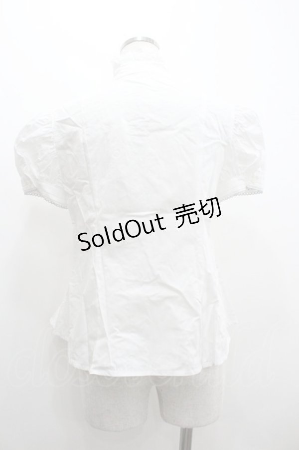 画像2: Angelic Pretty / ナイトジャボブラウス  白 I-26-01-20-008-AP-BL-SA-ZI (2)