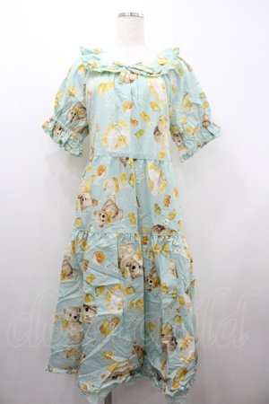 画像: PINK HOUSE / ハニーレモンテディプリントミディワンピース  ミント I-26-01-20-081-LO-OP-SA-ZI