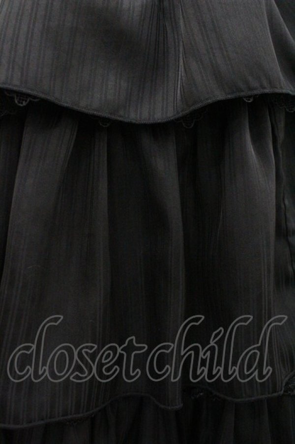 画像3: Hoshibako Works / 3段フリルスカート  黒 I-26-01-20-084-LO-SK-SA-ZI (3)