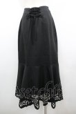 画像2: An MILLE / 裾切り抜きレーススカート  黒 I-26-01-20-086-EL-SK-SA-ZI (2)