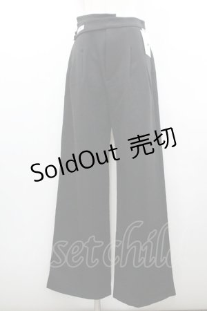 画像: EATME / ロゴワッペンパンツ M 黒 I-26-01-20-091-LO-PA-SA-ZI