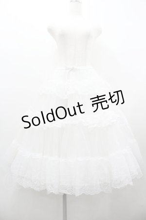 画像: OZZ ANGELO / 超ボリュームパニエ  白 I-26-01-20-095-OO-SK-SA-ZI