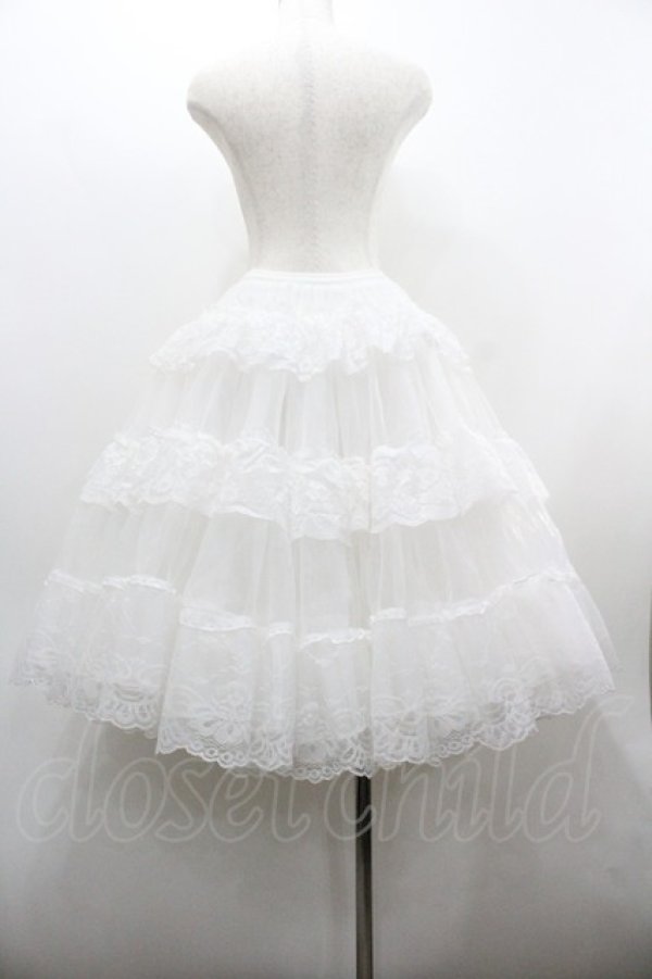 画像2: OZZ ANGELO / 超ボリュームパニエ  白 I-26-01-20-095-OO-SK-SA-ZI (2)