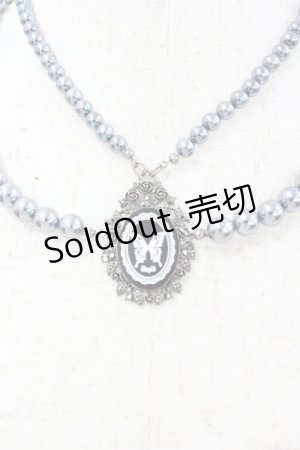 画像: Sheglit / “Ulysses Rose“プリンセスパールネックレス  青ｘ黒 I-26-01-20-096-EL-AC-SA-ZI