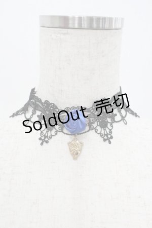 画像: LOLITAその他(買取対象外) / GOLD TONE ROSE ZIPANGU LACE NECKLACE  黒Ｘ青Ｘゴールド I-26-01-20-100-EL-AC-SA-ZI