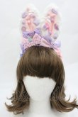 画像1: LOLITA / うさみみカチューシャ  白ｘピンク I-26-01-20-105-LO-ZA-AS-ZI (1)