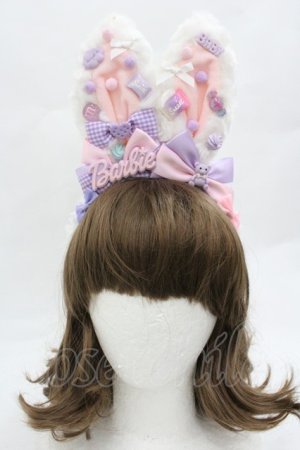 画像: LOLITA / うさみみカチューシャ  白ｘピンク I-26-01-20-105-LO-ZA-AS-ZI