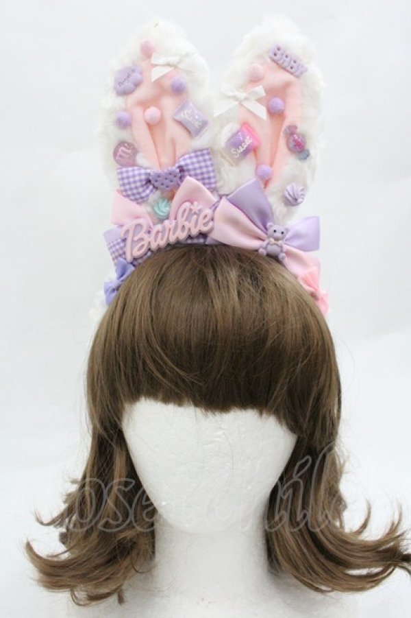 画像1: LOLITA / うさみみカチューシャ  白ｘピンク I-26-01-20-105-LO-ZA-AS-ZI (1)