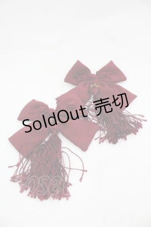 画像: Amavel / Kung-fu Chinaリボンクリップ  ワイン I-26-01-20-107-CA-AC-AS-ZI