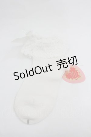 画像: BABY,THE STARS SHINE BRIGHT / トーションレースクルー丈ソックス  白 I-26-01-20-108-BA-ZA-SA-ZI