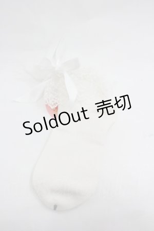 画像: BABY,THE STARS SHINE BRIGHT / チュールレースクルー丈ソックス  白 I-26-01-20-110-BA-ZA-SA-ZI