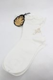 画像1: ALICE and the PIRATES / トーションレースクルー丈ソックス  白 I-26-01-20-114-PA-ZA-SA-ZI (1)