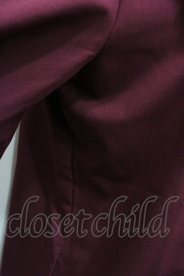 画像4: NOEMIE / 配色フリルレースブラウス  ボルドーＸ黒 I-26-01-20-011-LO-BL-SA-ZI (4)