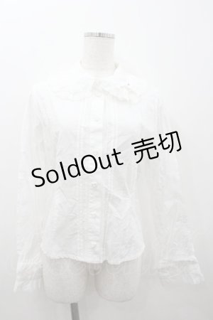 画像: BABY,THE STARS SHINE BRIGHT / ハートレースブラウス  白 I-26-01-20-002-BA-BL-SA-ZI