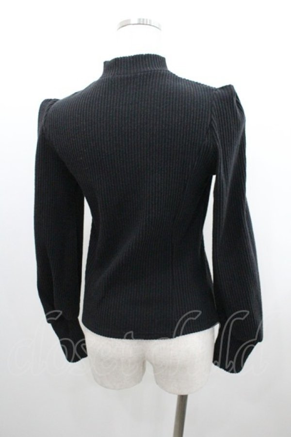 画像2: EATME / ジップハイネックニット F 黒 I-26-01-20-020-LO-TO-SA-ZI (2)