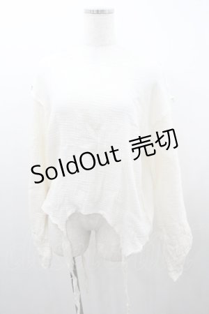 画像: jouetie / ガーゼガーターシャツ  アイボリー I-26-01-20-021-EL-BL-SA-ZI